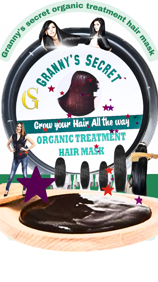 Granny’s Secret Organic Hair Mask – Hair Regrowth, Stop Hair Fall, Anti-Dandruff, Reverse Gray Hair & Bald Patch Repair"