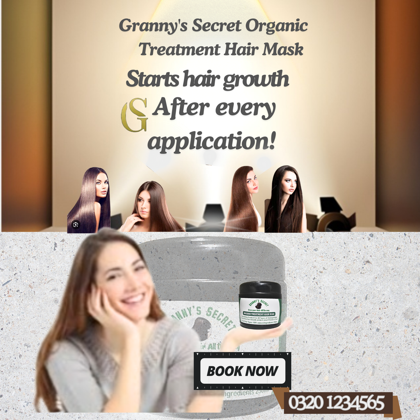 Granny’s Secret Organic Treatment Hair Mask – Nature’s Ultimate Remedy for Stronger, Healthier Hair