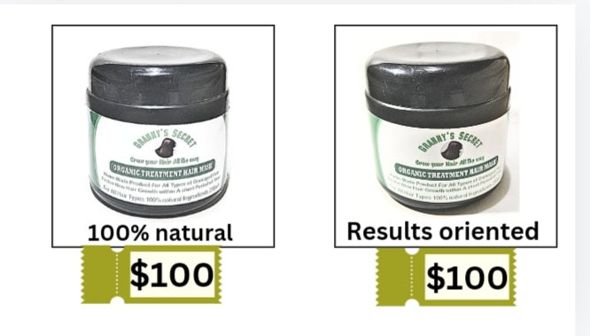 Granny's Secr"Granny's Secret Organic Hair Mask – Ultimate Natural Treatment for Repair, Growth, and Shine with Biotin & Keratin"et Organic Treatment Hair Mask