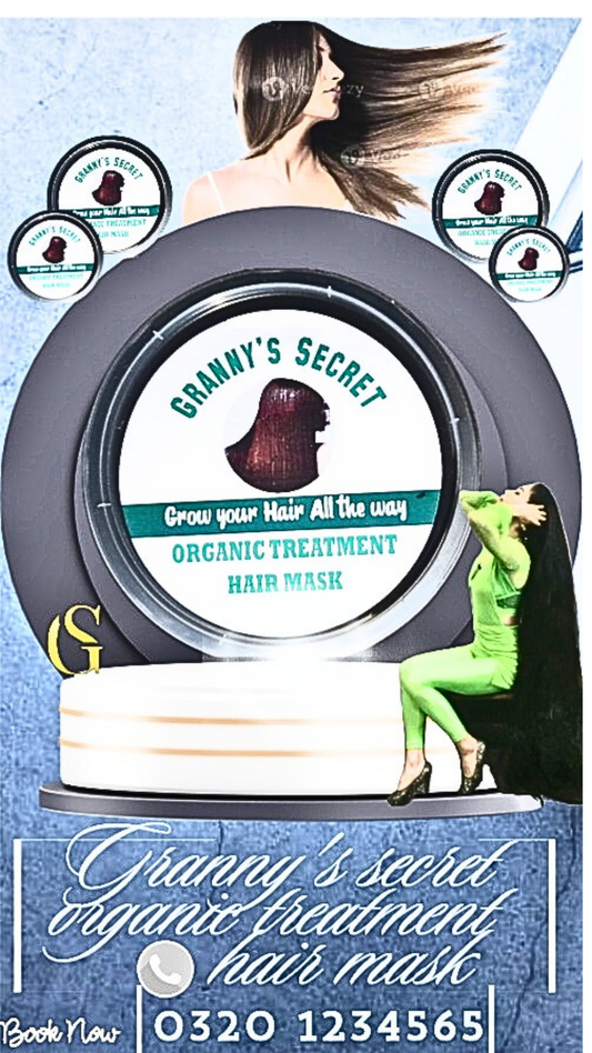 Organic Hair Mask for Growth & Repair | Granny's Secret Deep Conditioning Treatment"