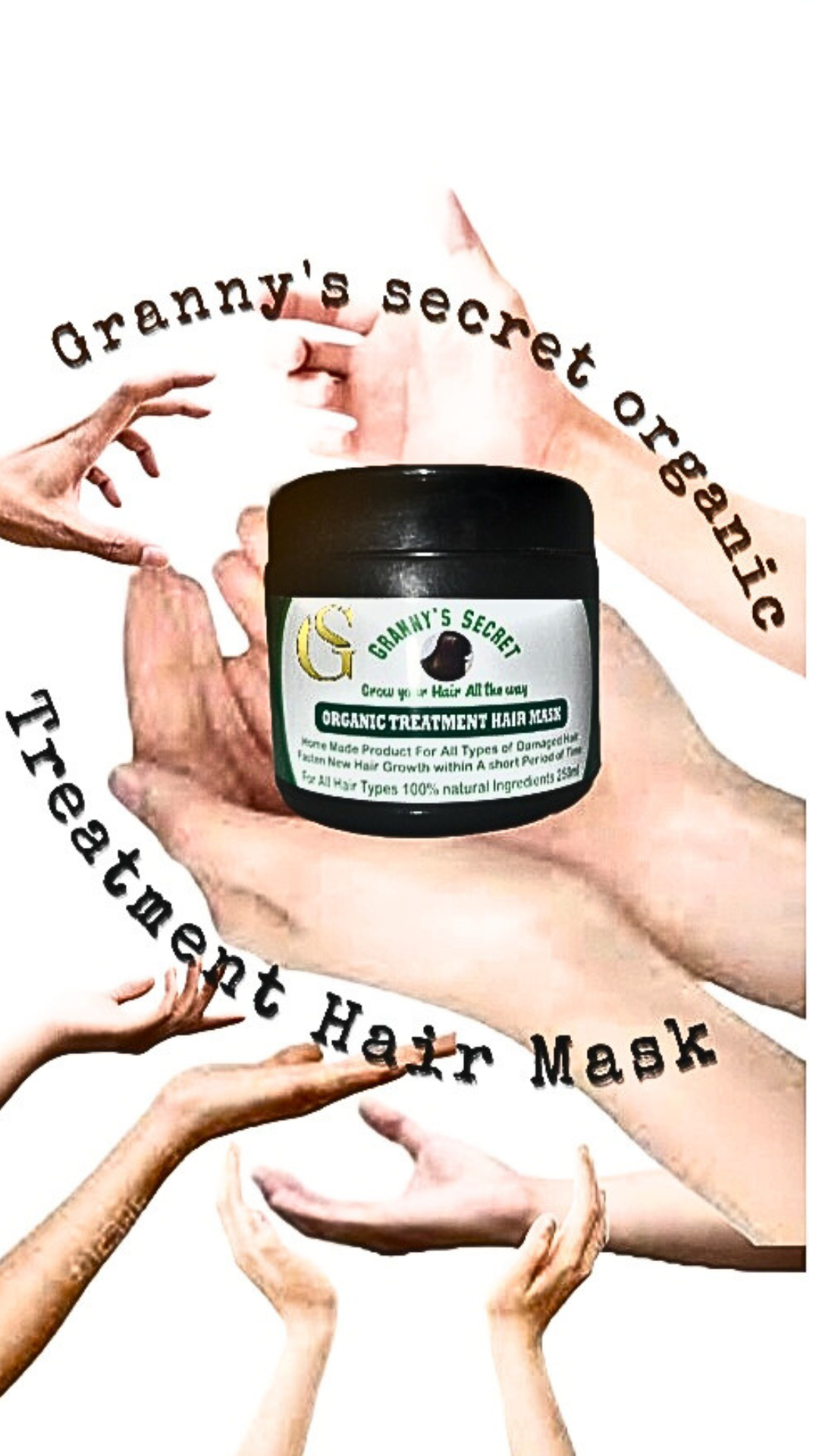 Revitalize Your Hair with Our Irresistible Organic Growth Mask |Granny's Secret organic treatment hair mask"
