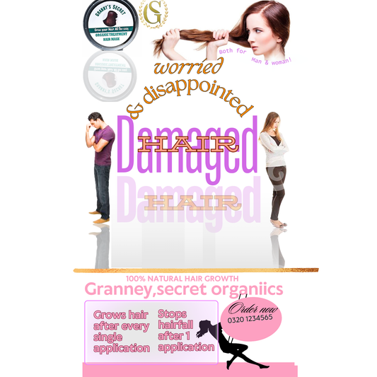 Granny's Secret Organic Treatment Hair MaskOrganic Hair Treatment Mask for Hair Fall, Damage Repair & Shine