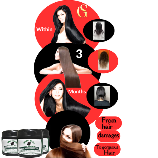 Granny’s Secret Organic Hair Mask – Hair Regrowth, Stop Hair Fall, Anti-Dandruff, Anti-Frizz, Reverse Gray Hair & Bald Patch Repair"
